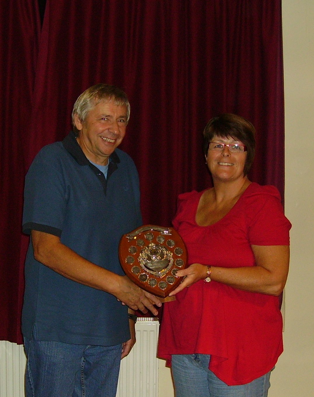 Jon Whittingham collecting the Richards Trophy