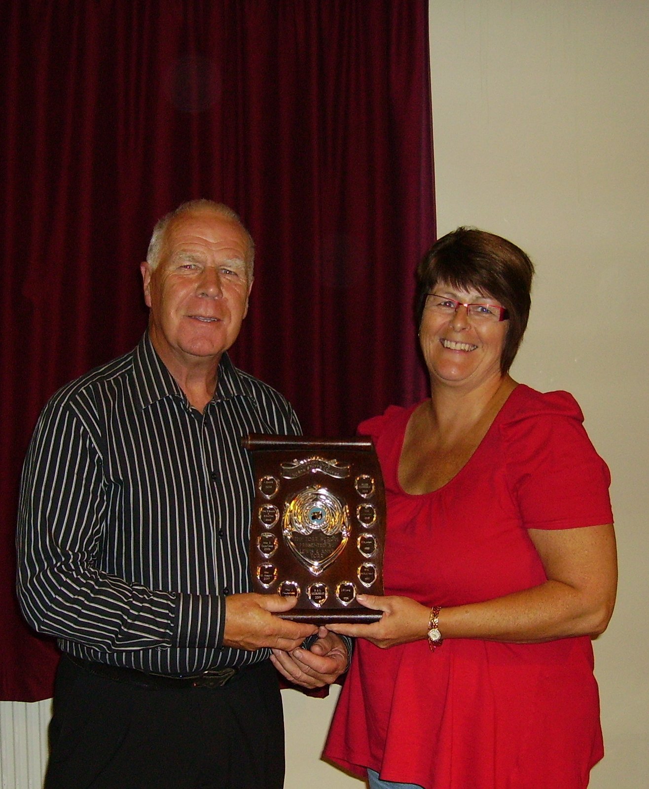 Terry Abbott collecting the Torr Scroll