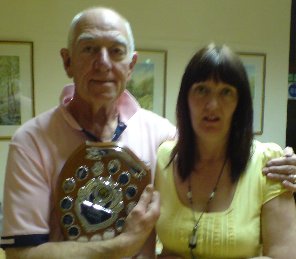 Brian Joyce collecting the Richards Trophy