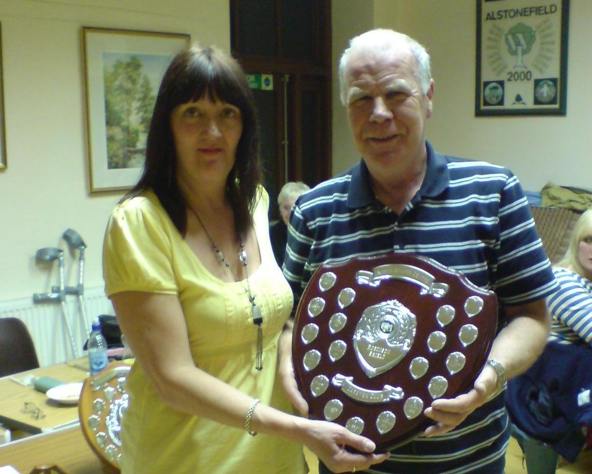 Terry Abbott colecting the Robinson Shield